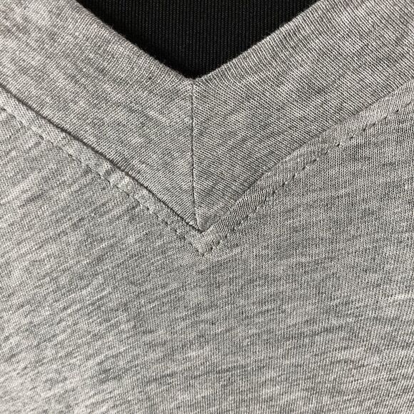 Shine L Heather Gray Colbie Top Raglan Long Sleeve T-Shirt Y2K VTG Pima Cotton - Picture 7 of 10